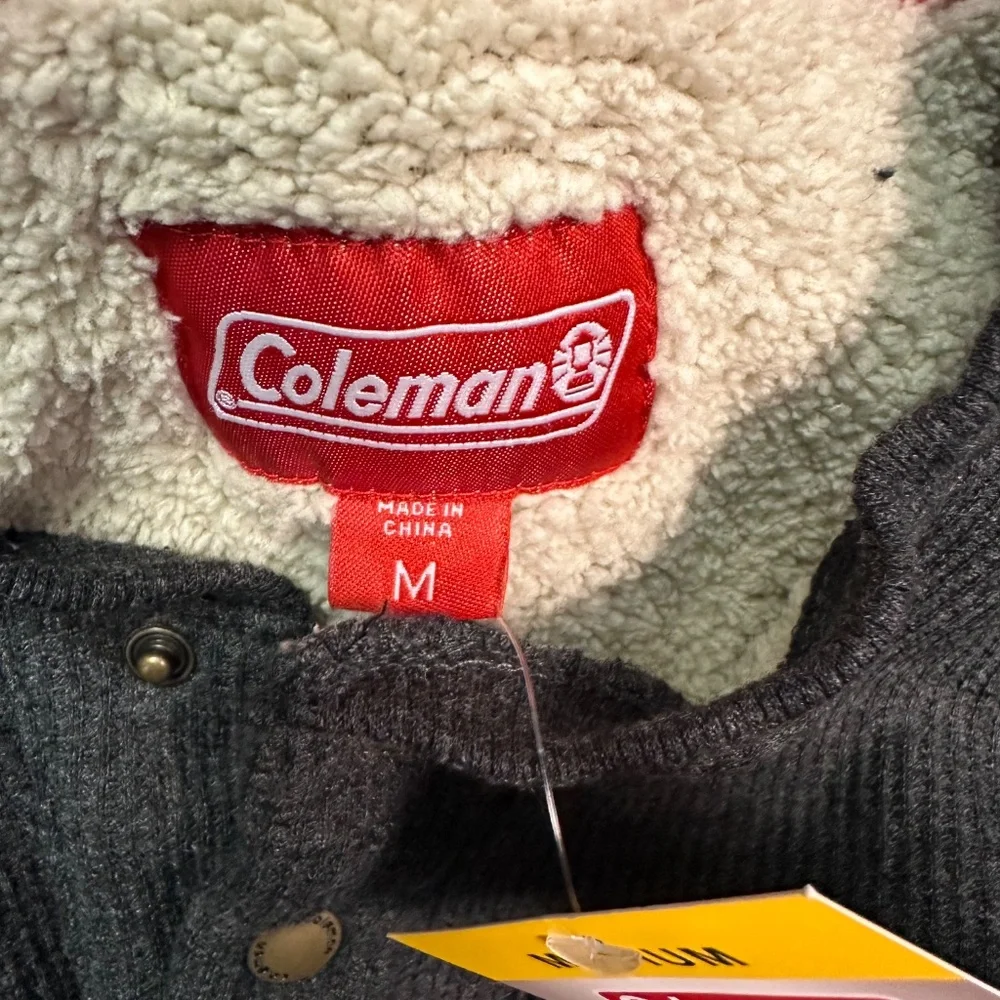 Coleman Bonded Waffle Long Sleeve Sherpa-lined Shirt. Sz M.